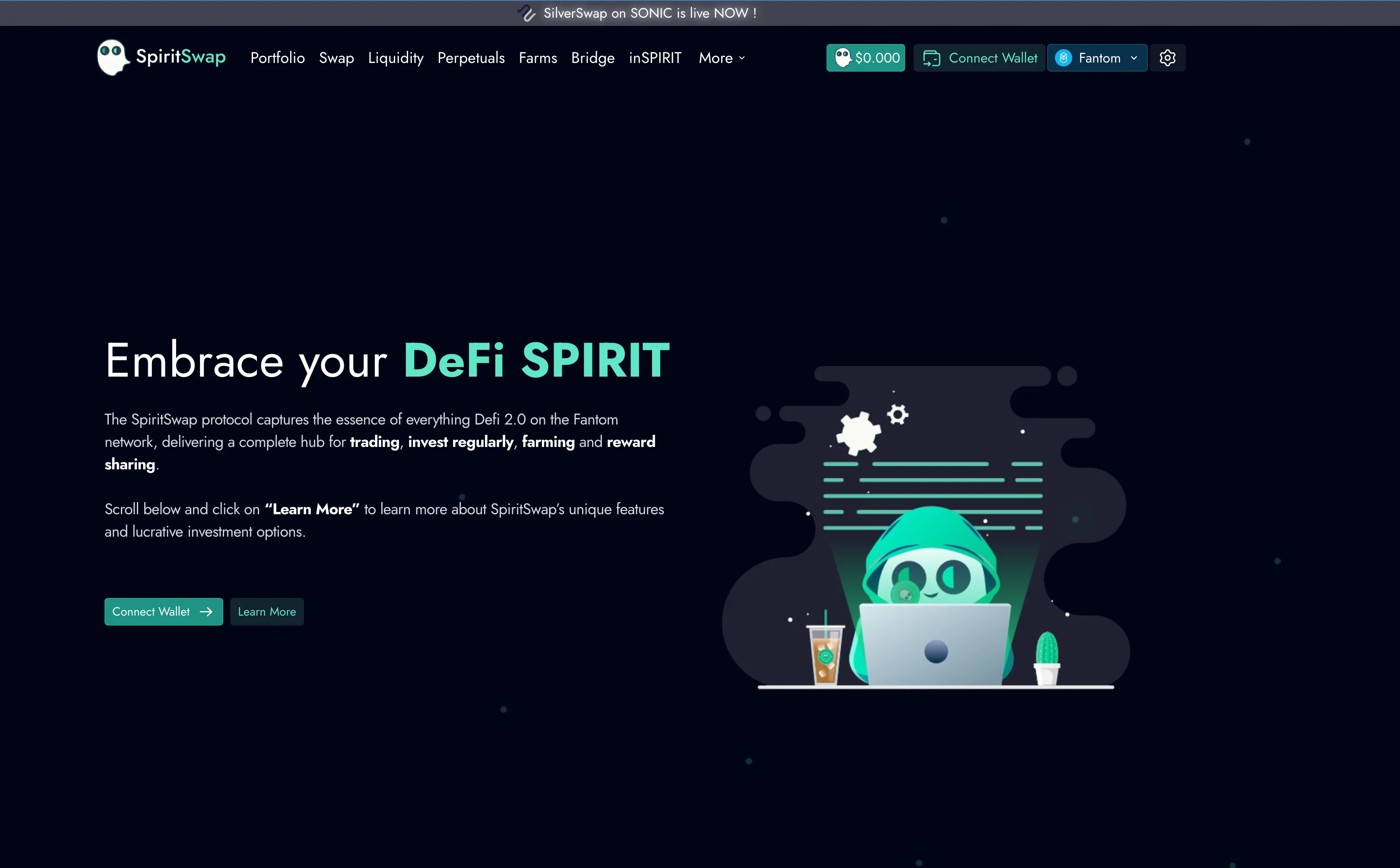 SpiritSwap screenshot